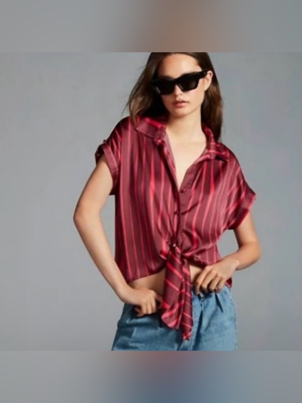 NWT Hutch x Anthropologie Tie-Waist Henley